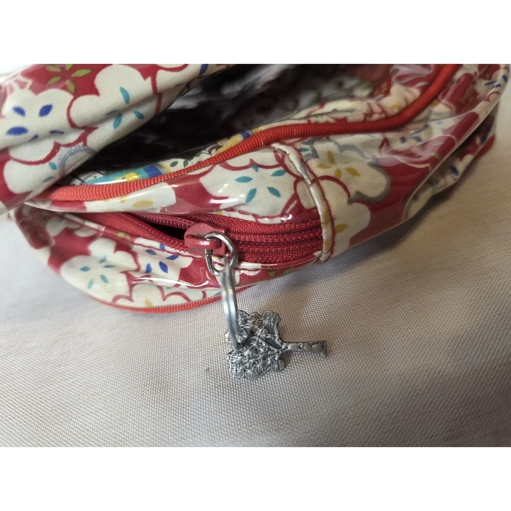 Nick & Nora Vintage Makeup Travel Bag 11 x 7 inch With Handles And Bonus Bag